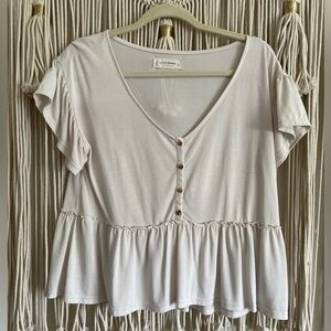 Lucky Brand Cream Blouse